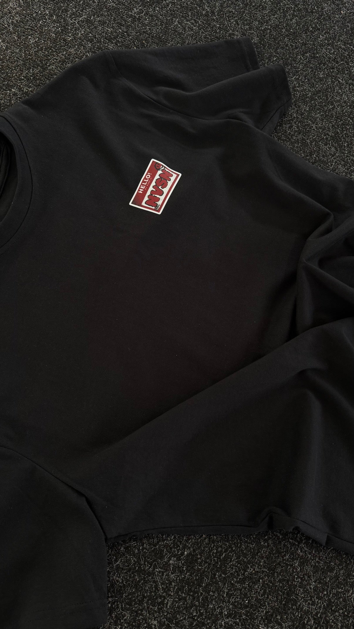 NVSN Name badge Tshirt- Black