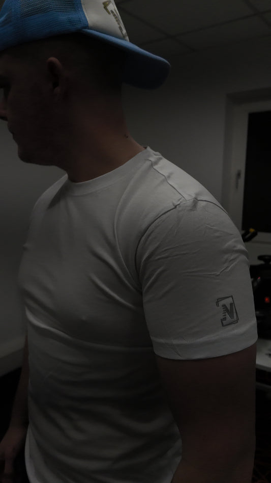 Basic N logo tee - White