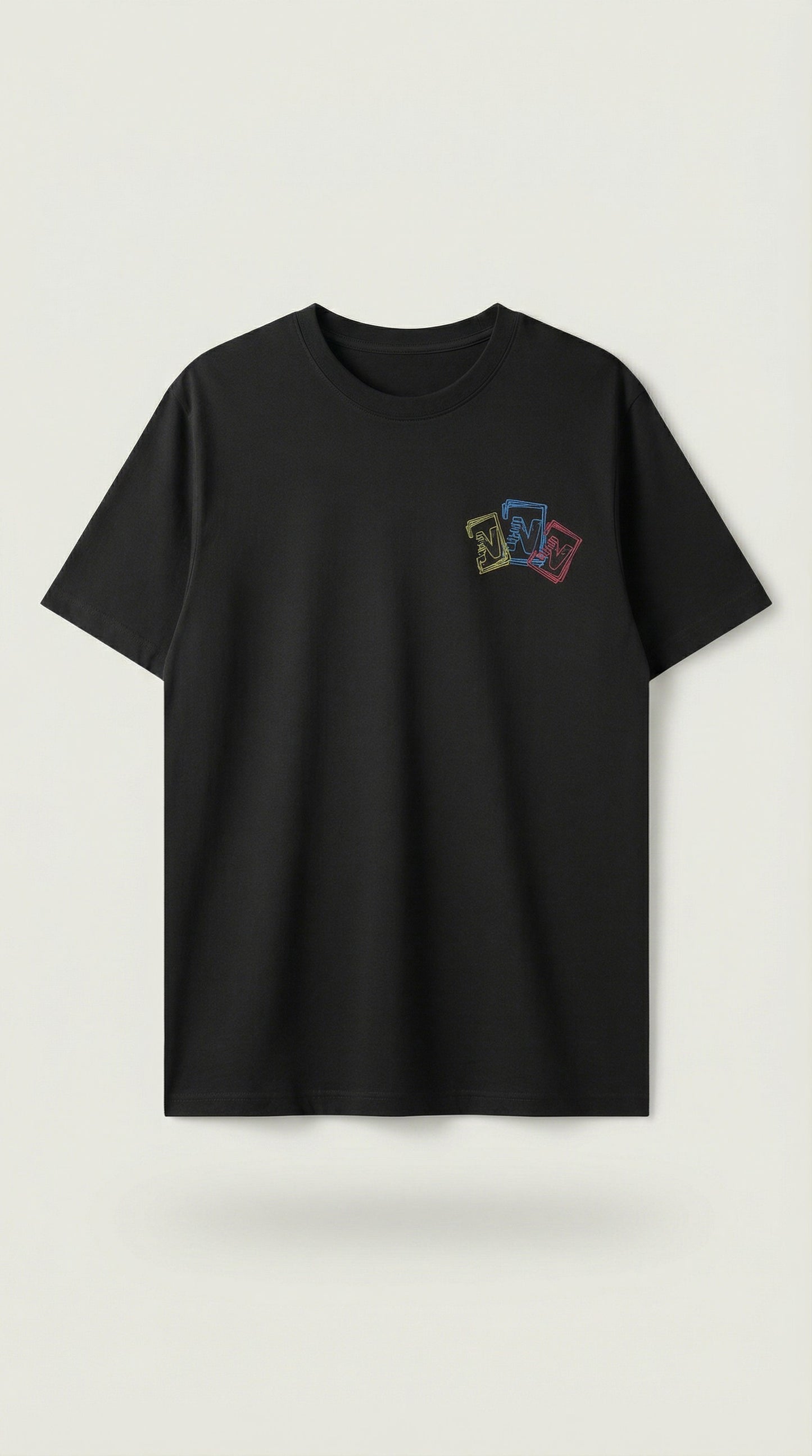 Nvision triple logo T-shirt - black