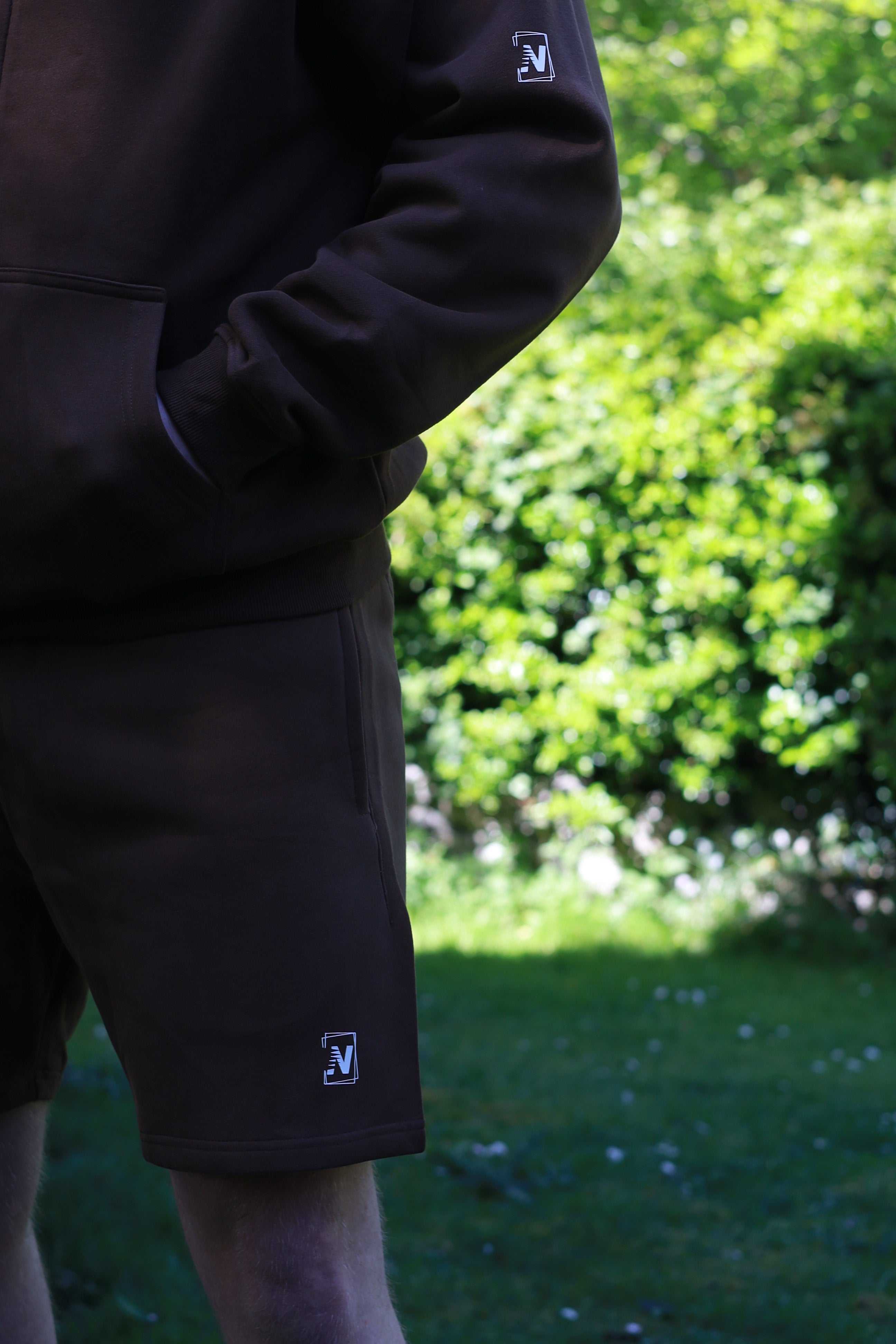 NVSN Zip up & Shorts - Brown