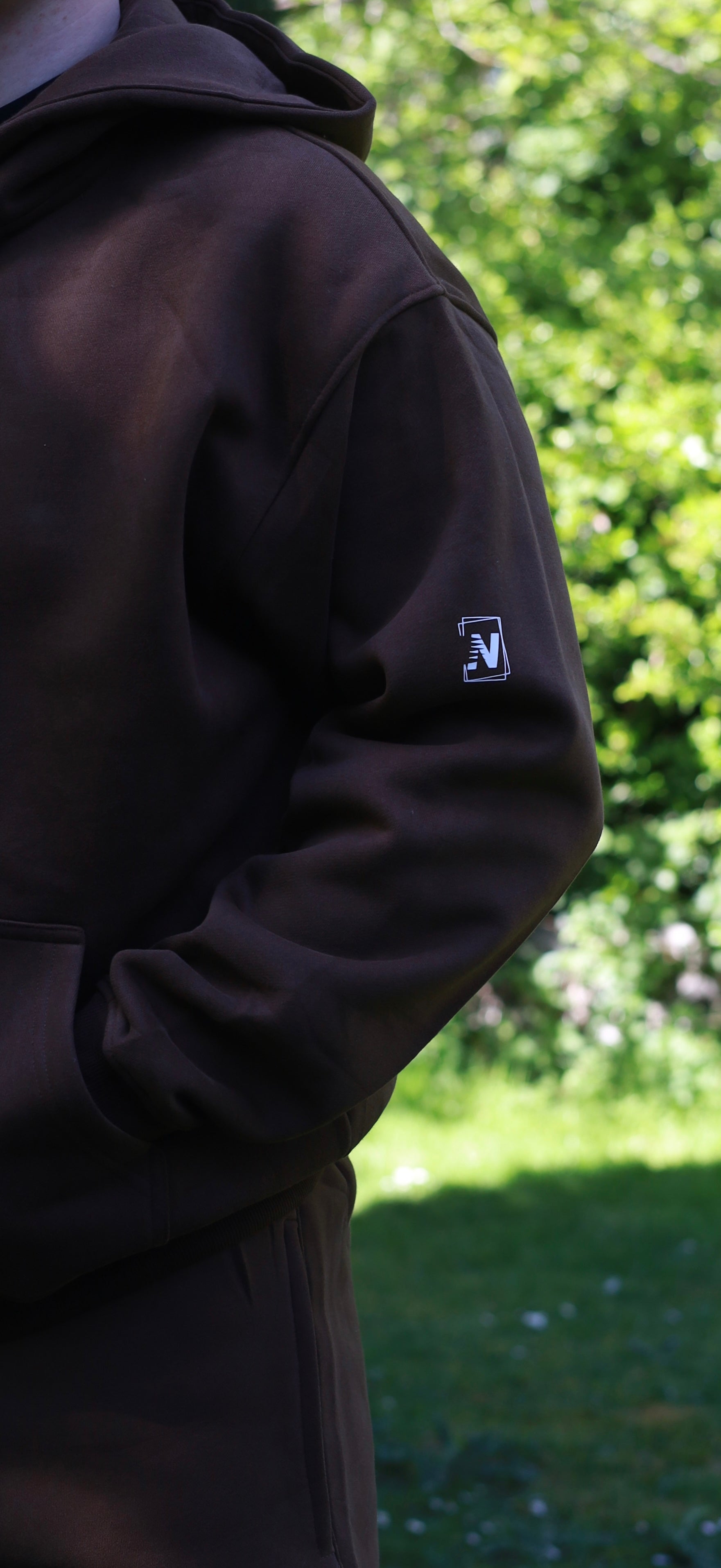 NVSN Zip up & Shorts - Brown