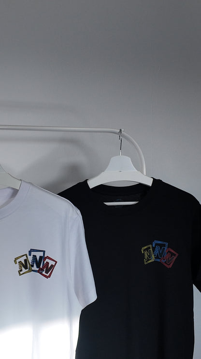 Nvision triple logo T-shirt - black