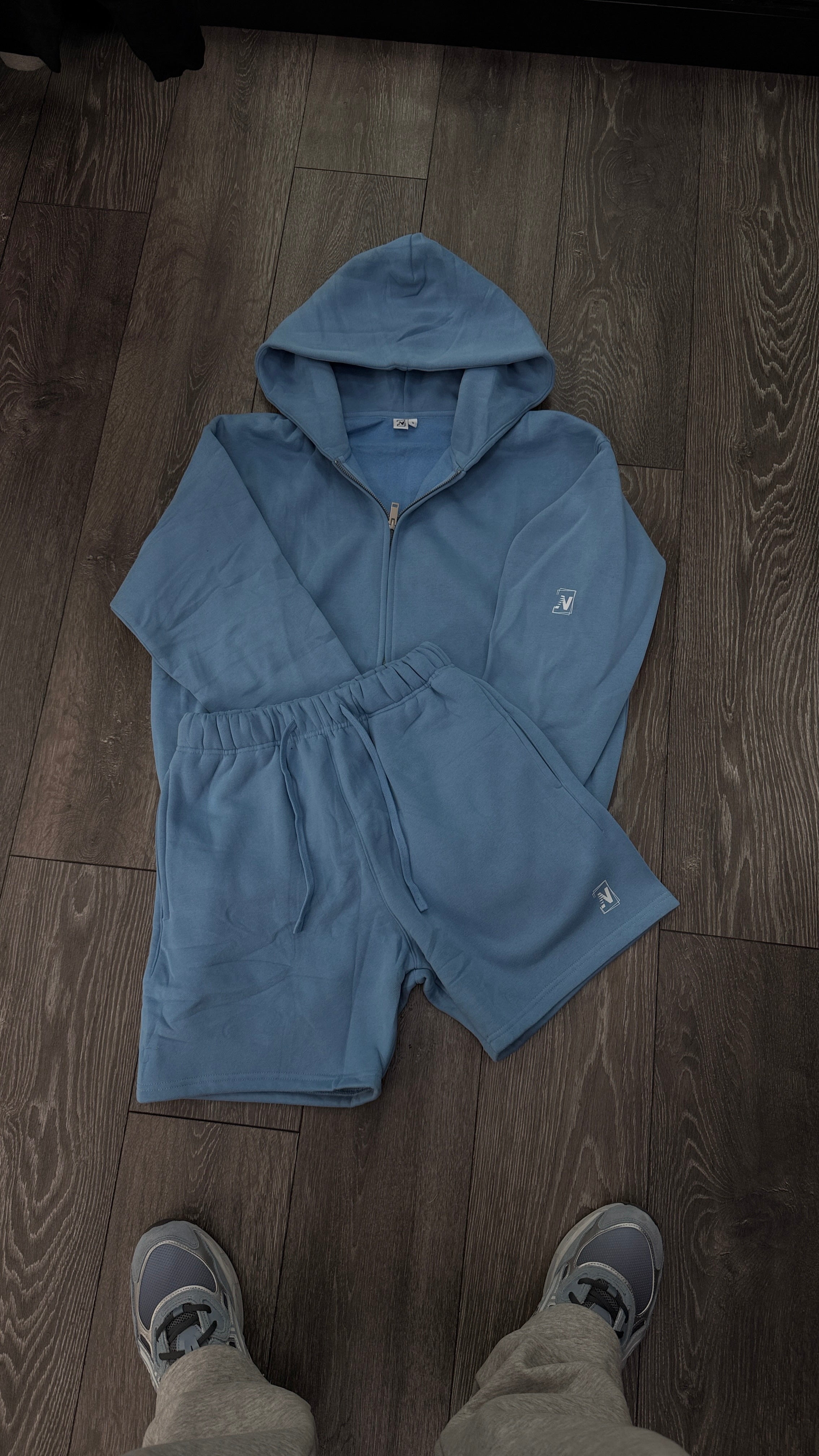 NVSN Zip up & Shorts - Blue