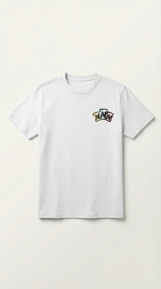 Nvision triple logo T-shirt - White