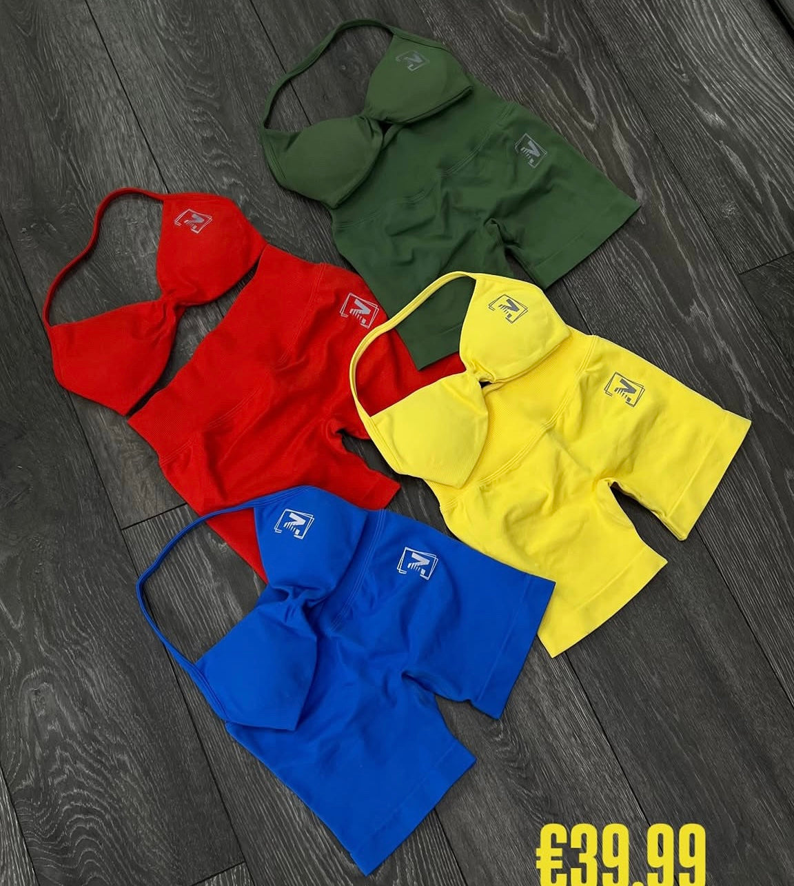 Women's bra and shorts - Yellow