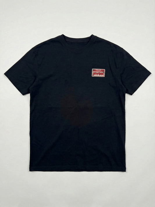 NVSN Name badge Tshirt- Black
