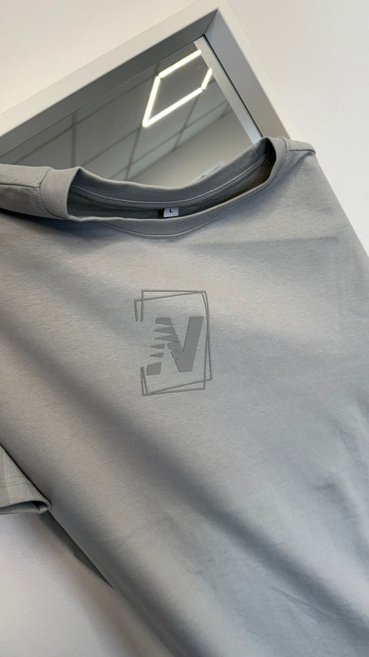 NVSN Box 3D logo T-shirt grey Oversized!